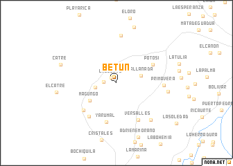 map of Betún