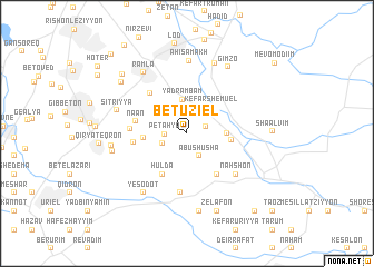 map of Bet ‘Uziʼel