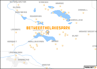 map of Between-The-Lakes Park