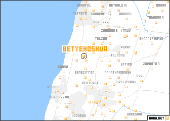 map of Bet Yehoshua‘