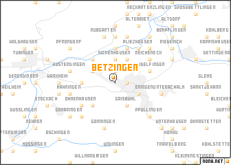 map of Betzingen