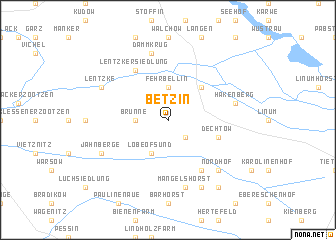 map of Betzin