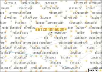 map of Betzmannsdorf