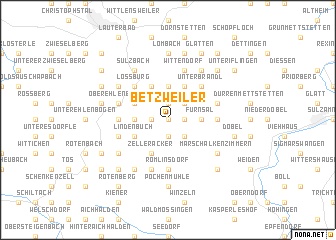 map of Betzweiler