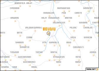 map of Beudiu