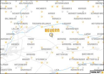 map of Beuern