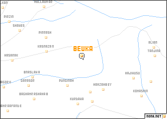 map of Beuka