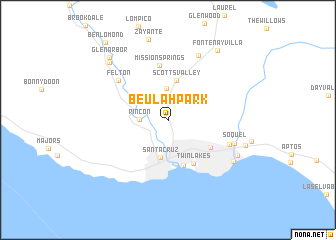 map of Beulah Park