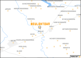 map of Beulahtown