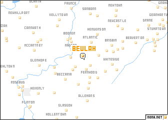 map of Beulah