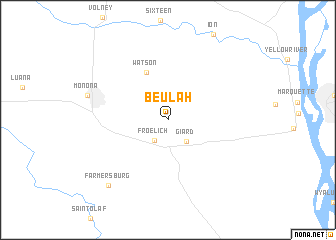 map of Beulah