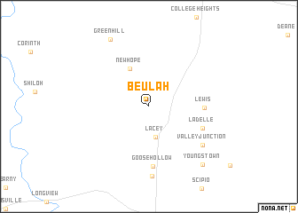 map of Beulah