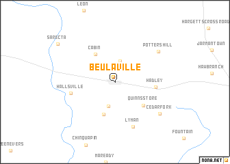 map of Beulaville