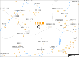map of Beula