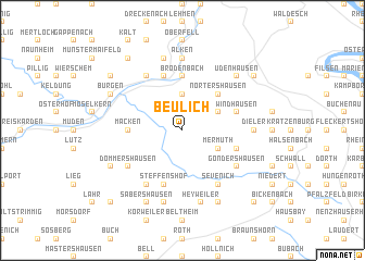 map of Beulich