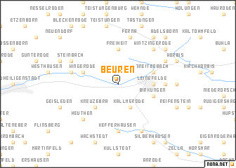 map of Beuren