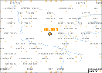 map of Beuren