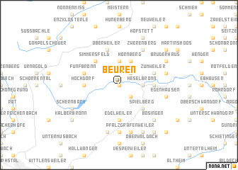 map of Beuren