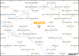 map of Beuren