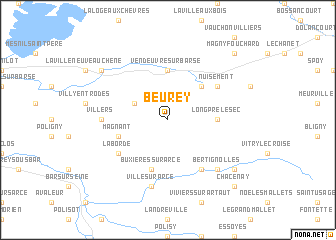 map of Beurey