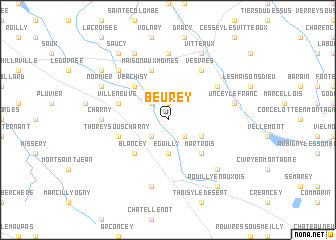 map of Beurey