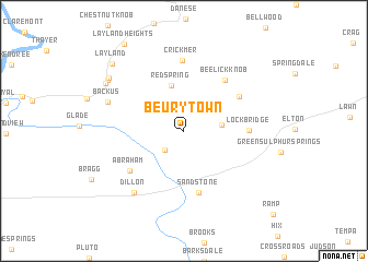 map of Beurytown