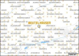 map of Beutelhausen