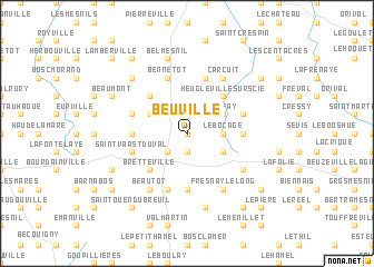 map of Beuville