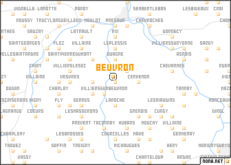 map of Beuvron