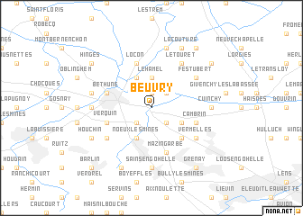 map of Beuvry