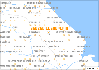 map of Beuzeville-au-Plain