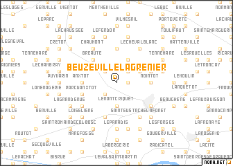 map of Beuzeville-la-Grenier