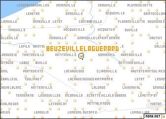 map of Beuzeville-la-Guérard