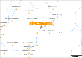 map of Bevazandambo