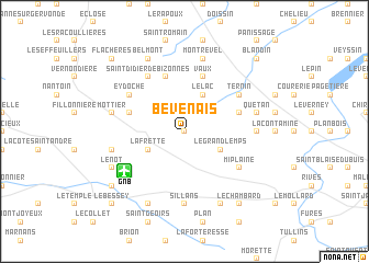 map of Bevenais