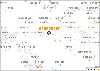 map of Bevergern