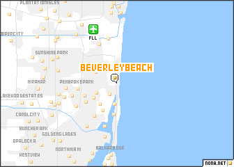 map of Beverley Beach