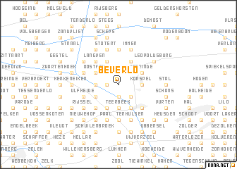 map of Beverlo