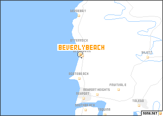 map of Beverly Beach