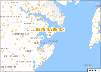 map of Beverly Beach