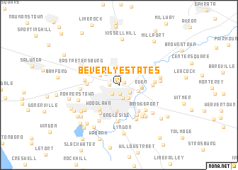 map of Beverly Estates