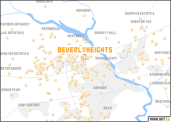 map of Beverly Heights