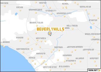 map of Beverly Hills