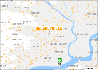 map of Beverly Hills