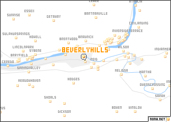 map of Beverly Hills