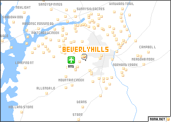 map of Beverly Hills