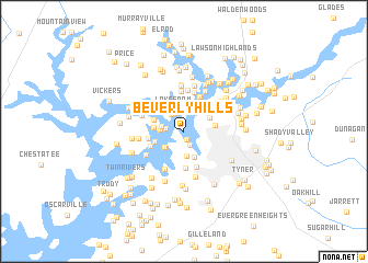 map of Beverly Hills