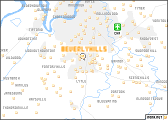 map of Beverly Hills