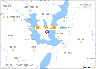 map of Beverly Hill