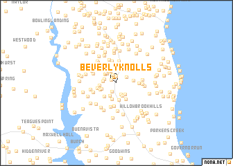 map of Beverly Knolls